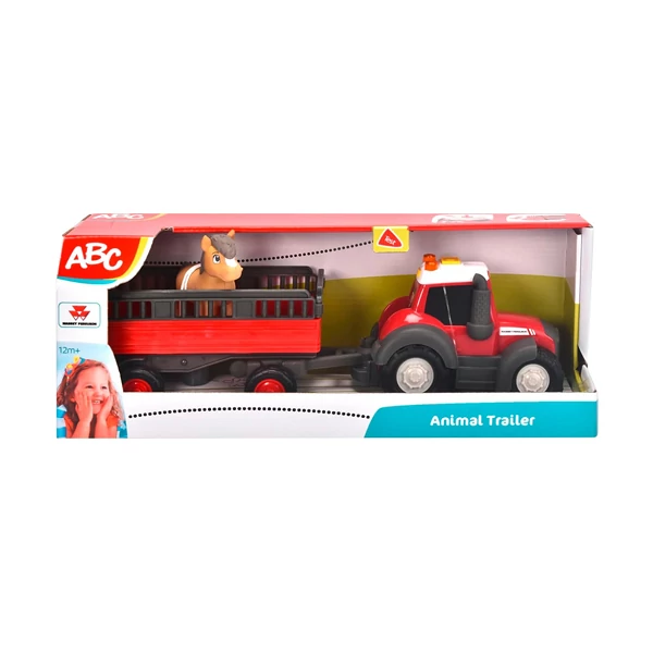 ABC Massey állatszállító traktor lóval - Simba Toys