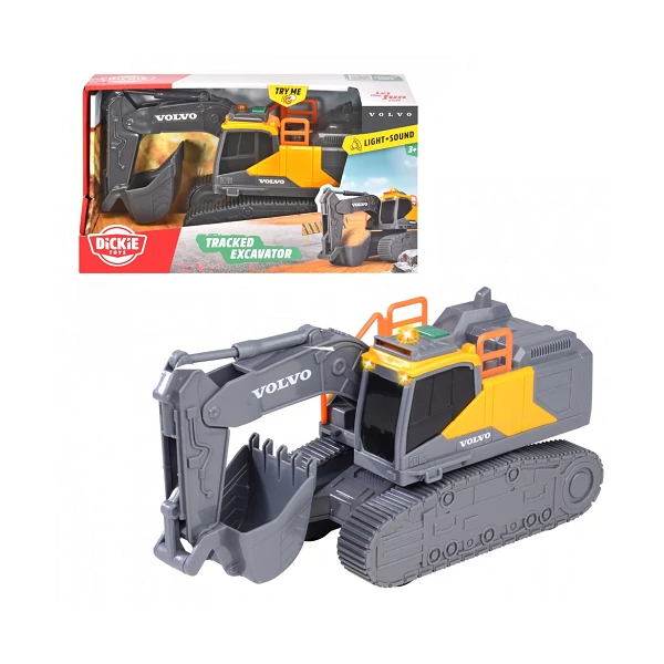 Volvo kotrógép fény és hang effektekkel 23cm - Dickie Toys