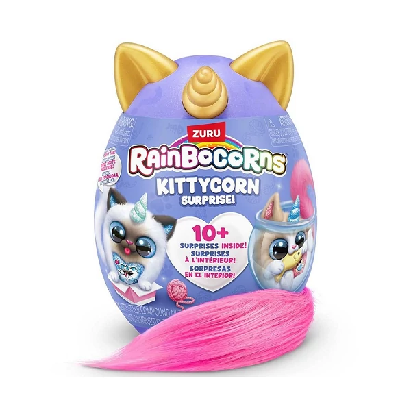 Rainbocorns: Pocket Kittycorn meglepetés cica plüssfigura többféle változatban 1db