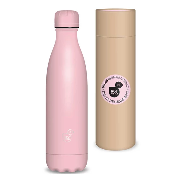 Ars Una: Rose duplafalú fém kulacs díszdobozban 500ml