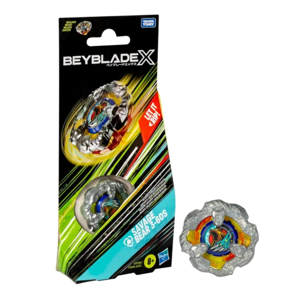 Beyblade X: Savage Bear 3-60S pörgettyű - Hasbro