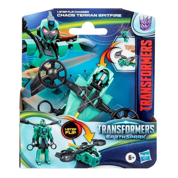 Transformers FöldSzikra: 1 lépésben átalakítható Chaos Terran Spitfire robotfigura - Hasbro