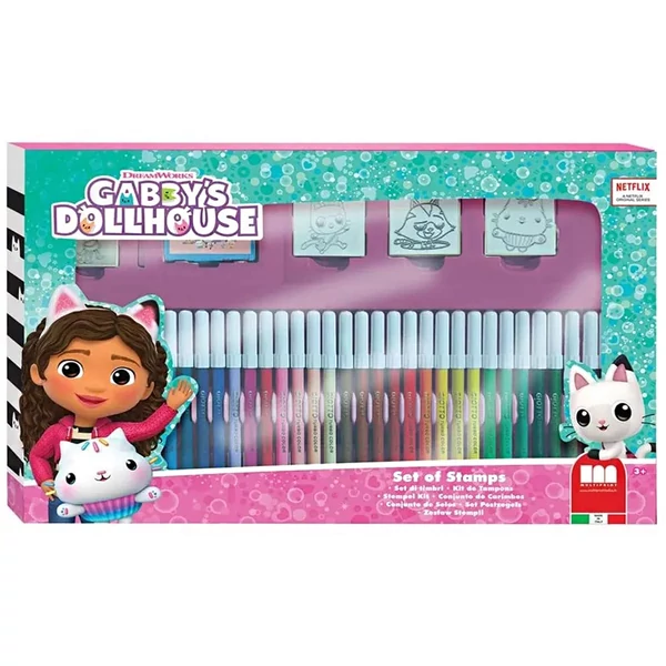 Gabi babaháza 36db-os nyomdaszett filctollal - Multiprint