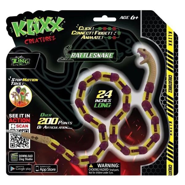 Klixx Creaturez: Csörgőkígyó többféle változatban