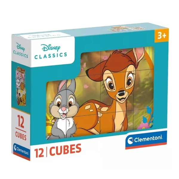 Clementoni: Disney Classics mesekocka 12db-os