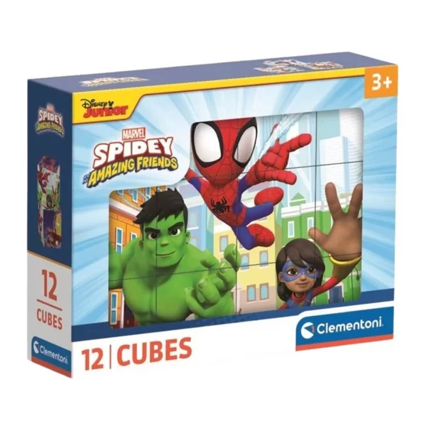 Clementoni: Pókember - Póki mesekocka 12db-os