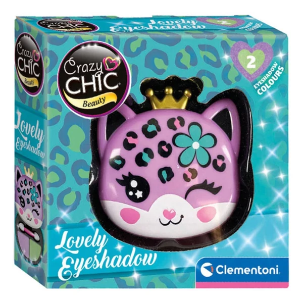 Crazy Chic: Szemhéjfesték és applikátor leopárd alakú tárolóban - Clementoni