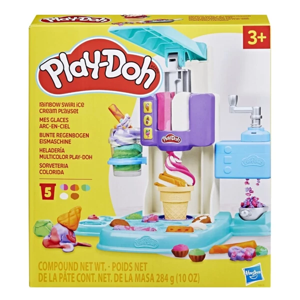 Play-Doh: Szivárványcsavar jégkrémkészítő gyurmaszett - Hasbro