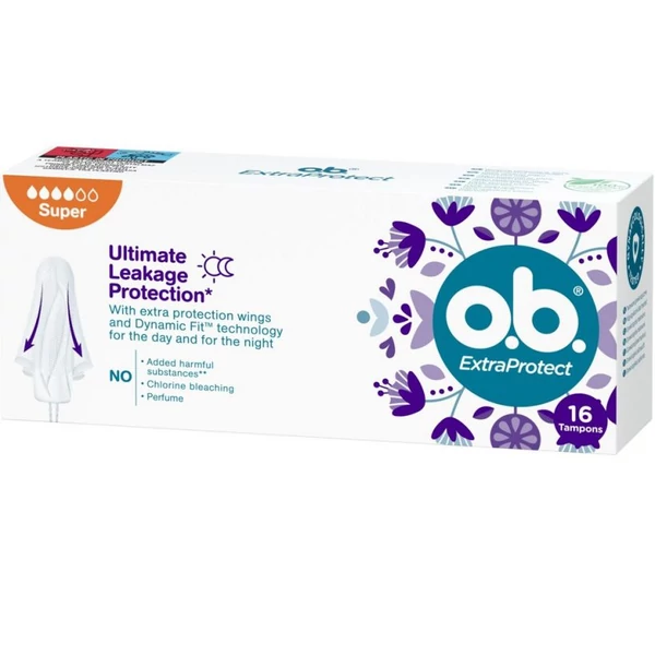 o.b. ExtraProtect Super tampon 16 db