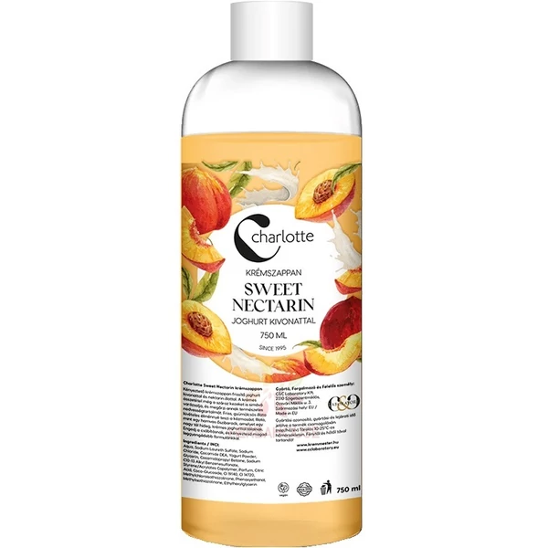 Charlotte sweet nectarin folyékony szappan utántöltő 750ml