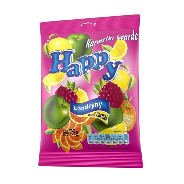 Happy vegyesgyümölcs cukorka 75g