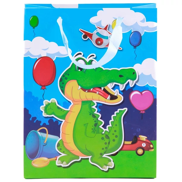 Állatfigurás ajándéktasak többféle változatban 18x23x8cm 71651