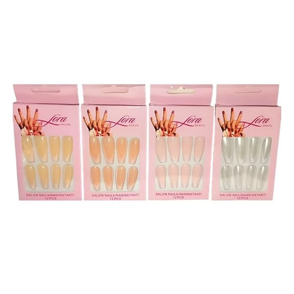 Lora hosszúkás francia műköröm többféle változatban 930231