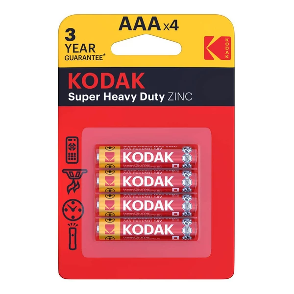 Kodak extra zinc mikroelem AAA 1,5V 4db 30953321