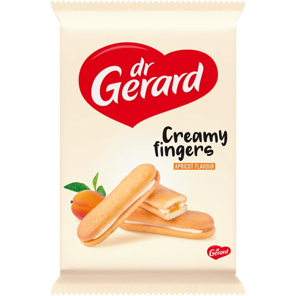 Dr. Gerard creamy fingers sárgabarackkal töltött piskóta 170g