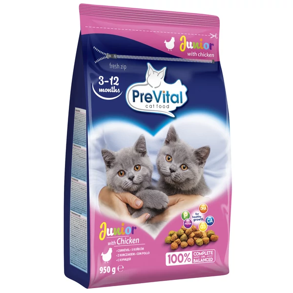 Prevital Junior macskaeledel száraz 3-12hó 950g
