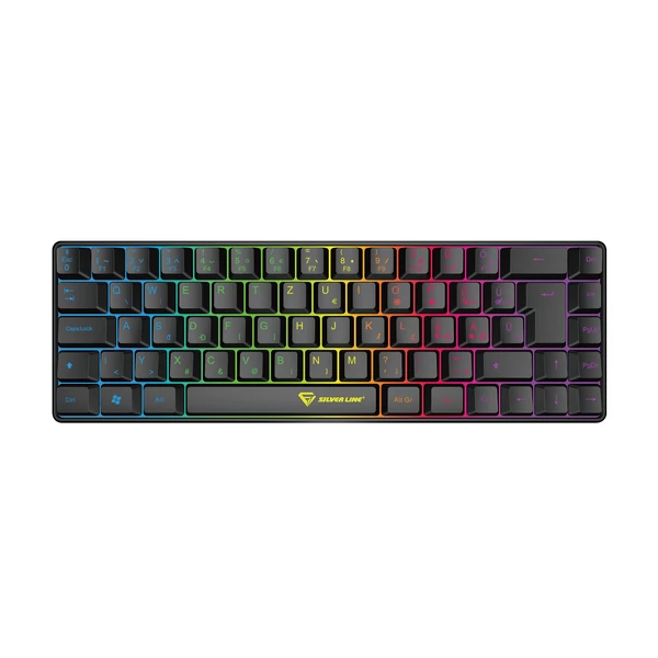 Silverline KB68 gamer billentyűzet RGB magyar nyelvű - SIKB68