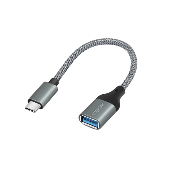 Logilink USB 3.2 Gen1 Type-C adapter, C/M-USB-A/F, OTG, alumínium, 0,15 m - CU0106