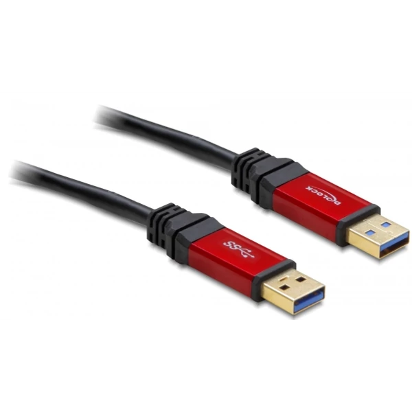 Delock USB 3.0-A apa / apa kábel, 5 m prémium kábel - 82747