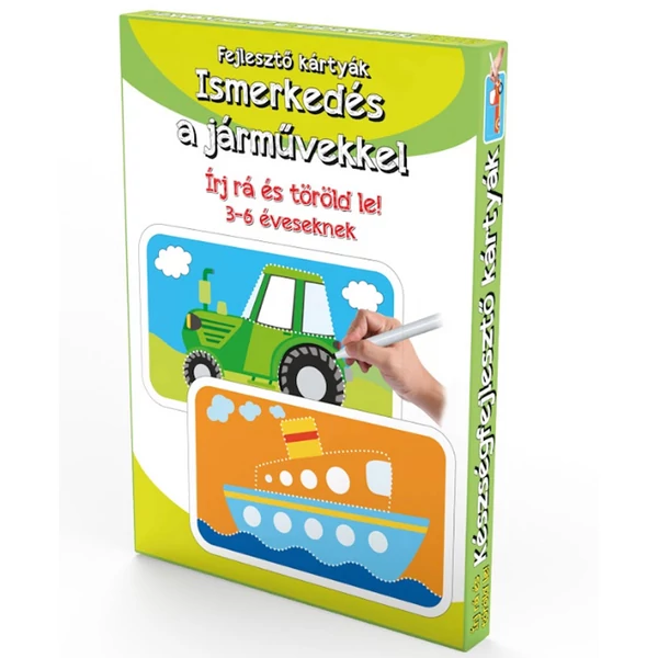 Ismerkedés a járművekkel – Fejlesztő kártyák 3-6 éveseknek