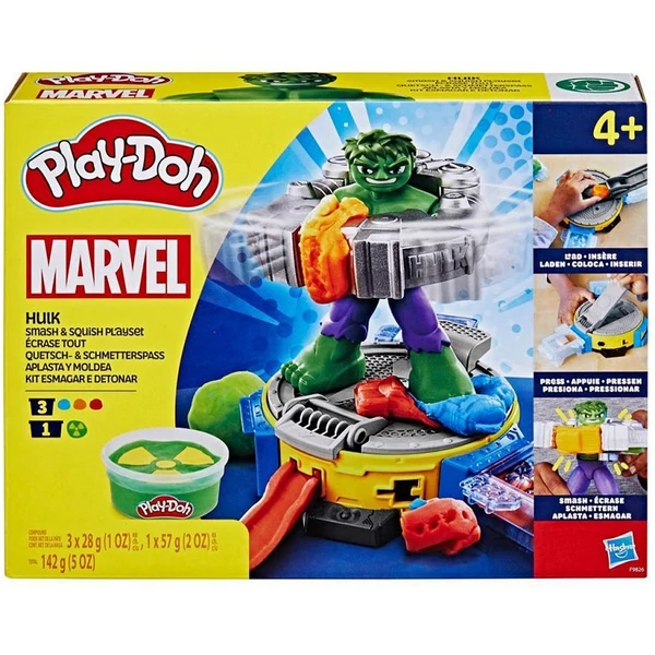 Play-Doh: Marvel Hulk Smash & Squish játékszett - Hasbro