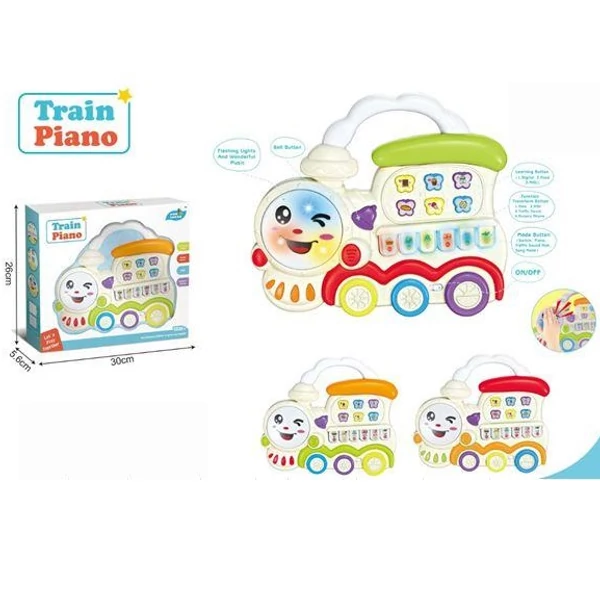 Állathangos mozdony bébijáték BB2170