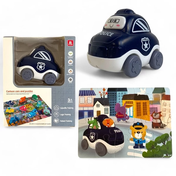 Rendőrautó és puzzle bébijáték JA0620
