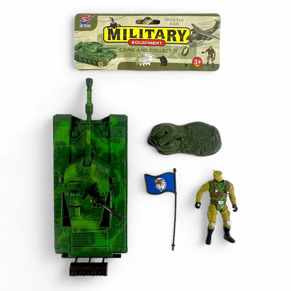 Játék elemes tank figurákkal JA5867