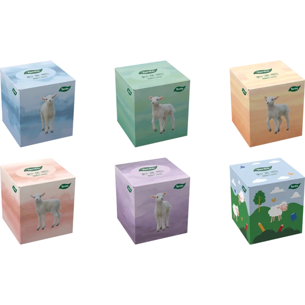 Tento dobozos papír zsebkendő Cubebox 58lap 3 rétegű