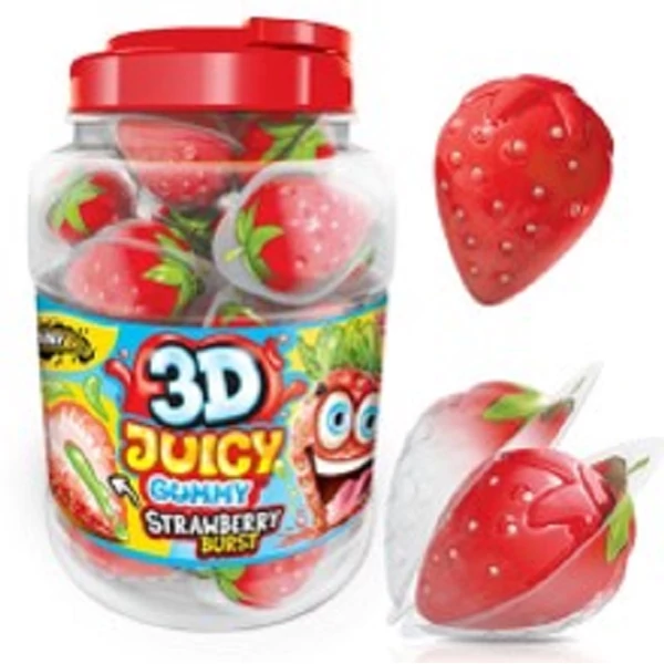 Johny Bee 3D juicy gummy eper 60x18g