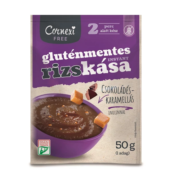 Cornexi rizskása gluténmentes csokoládés-karamellás 50g
