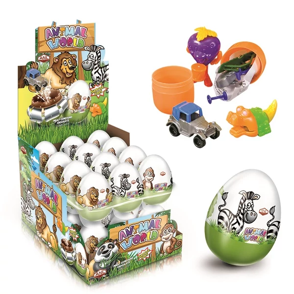 ANL animal world csokitojás játékkal 25g