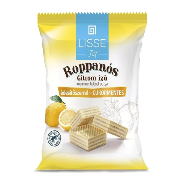 Lissé cukormentes citromos ostya 180g