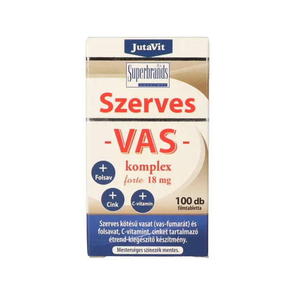 Jutavit szerves vas-komplex forte 100db 18mg