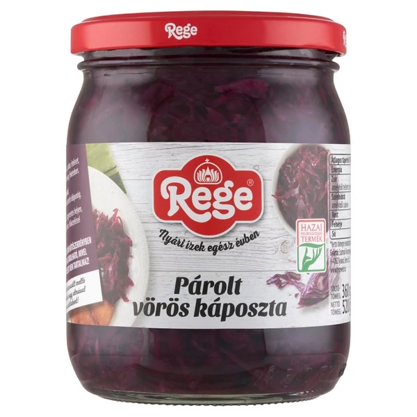 Rege párolt vöröskáposzta 520g/360g