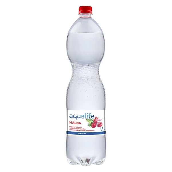 Aqualife zero málna ízű szénsavas üdítőital 1,5L DRS - csak egyedi szállítással vagy személyes átvétellel