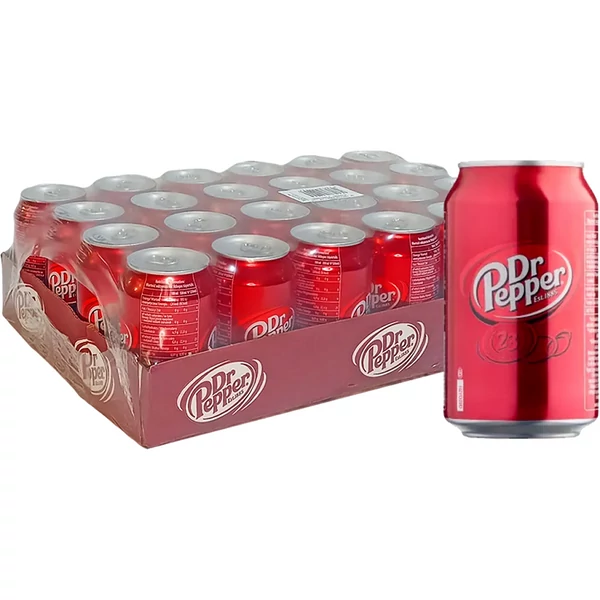 Dr Pepper dobozos üdítőital 0,33L DRS - csak egyedi szállítással vagy személyes átvétellel