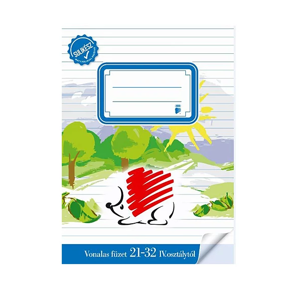 ICO: SÜNI 4. osztályos sulikész bekötött vonalas füzet A/5 21-32