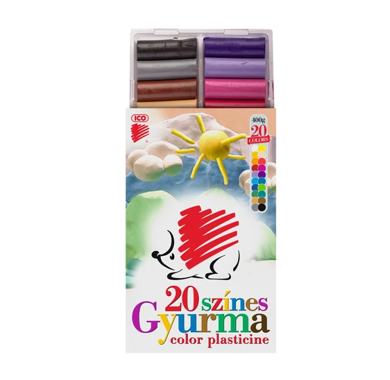 ICO: SÜNI színes gyurma 20 színnel 400gr