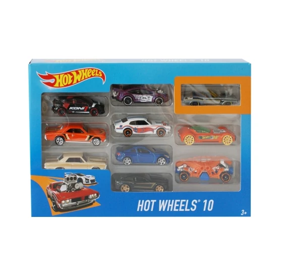 Hot Wheels kisautó szett 10db-os - Mattel