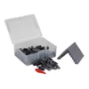 Sötétszürke tetőelemek | építőkocka készlet | 150 db építőkocka | Q-BRiCKS®