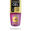 Delia hybrid gel fukszia csillámos színű körömlakk 11ml 107