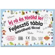Kép 1/3 - Készségfejlesztő rajztábla letörölhető filccel: Formák - D-Toys