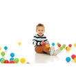 Kép 2/3 - Színes labda hálóban 100db - D-Toys
