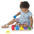 Kép 3/3 - Formarendezeő toronyépítő fa készségfejlesztő - Melissa & Doug