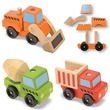 Kép 2/3 - Építkezési fa jármű készlet - Melissa & Doug