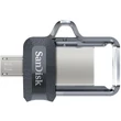 Kép 2/4 - SanDisk Dual Drive m3.0 32 GB USB micro USB pendrive mobil memória 150 MB/s (SDDD3-032G-G46) (173384)