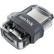 SanDisk Dual Drive m3.0 64 GB USB micro USB pendrive mobil memória 150 MB/s (SDDD3-064G-G46) (173385)