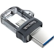Kép 3/4 - SanDisk Dual Drive m3.0 128 GB USB micro USB pendrive mobil memória 150 MB/s (SDDD3-128G-G46) (173386)