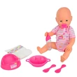 Kép 2/3 - New Born Baby Pisilős baba kiegészítőkkel 38cm - Simba Toys